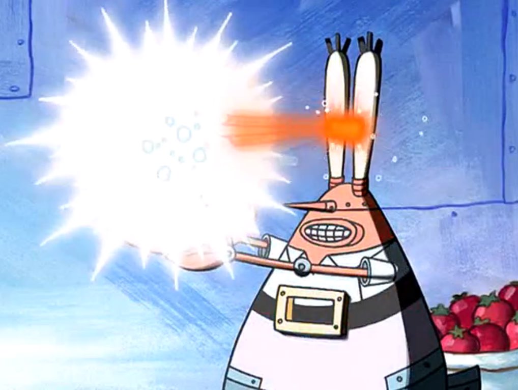 rippedhispants's tweet photo. MR. KRABS! I didn't know you have HEAT VISION! https://t.co/rM7tyrLy0B