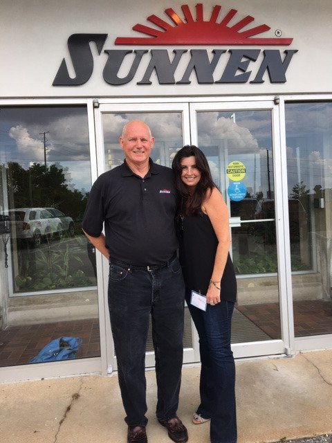 prishow's tweet photo. #PRI thanks Bob Davis &amp; @sunnen for giving Judy Kean a tour of your incredible facility in St. Louis, MO! https://t.co/amH4O3JyoP