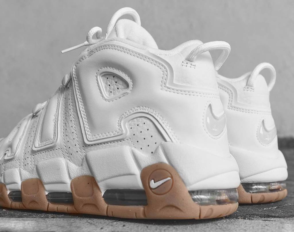 kicksonfire's tweet photo. The Nike Air More Uptempo gets some lifestyle appeal with this White Gum colorway. Is this better  than the Olympic… https://t.co/xUeNkeVjp0