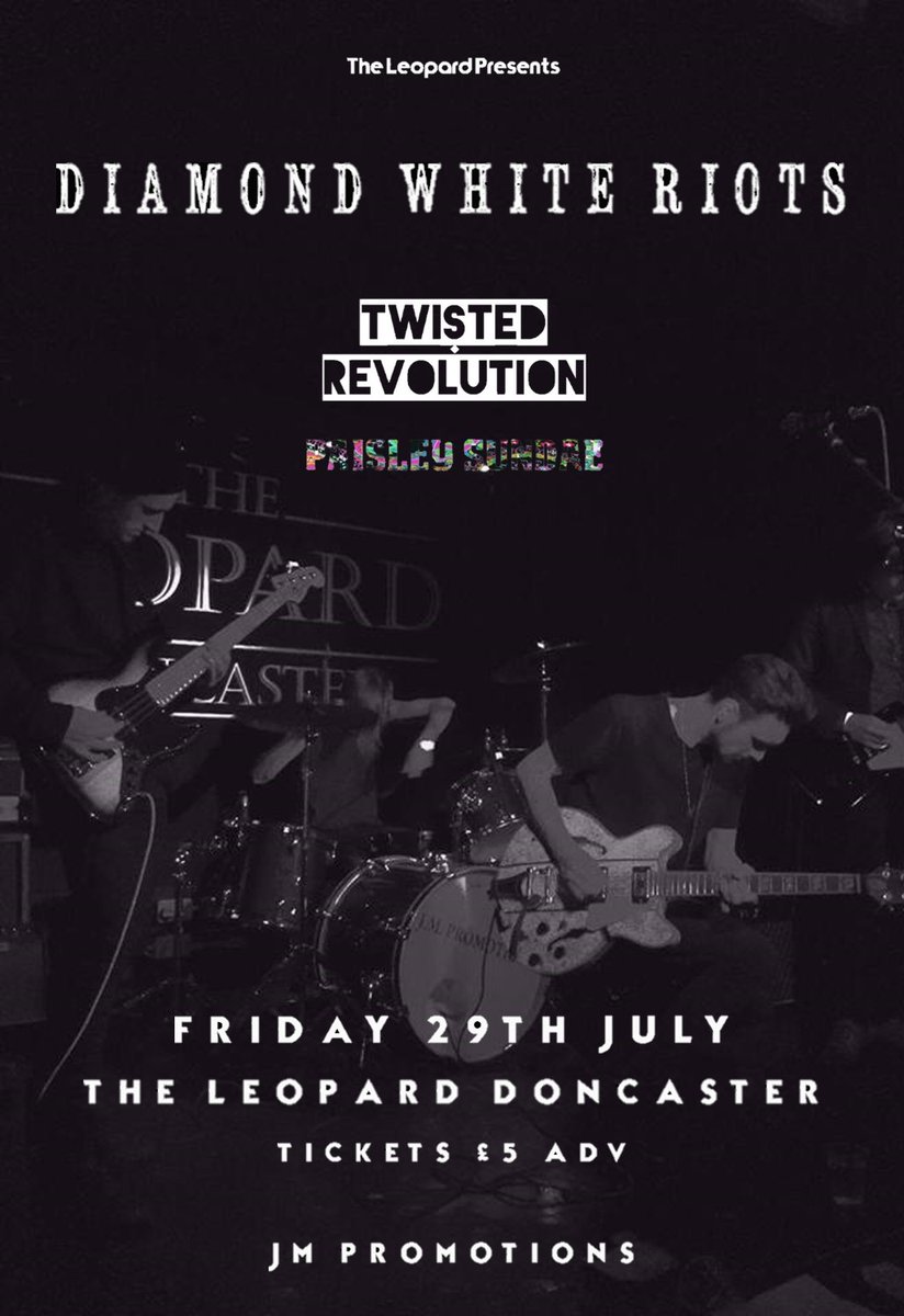 We're headlining <a href="/thedonnyleopard/">Doncaster Leopard</a> on the 29th of July! Gonna be a good one this see you all there!