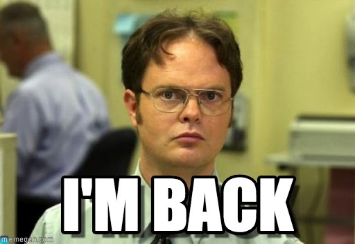 I'm back терминатор. Im back. Im back meme. Im backing backing you. I am back.