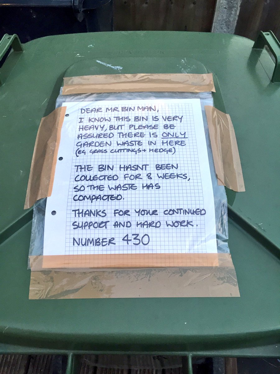 NickJFountain's tweet image. @CheshireEast I hope 'Mr Bin Man' collects my garden waste tomorrow - #binproblems #MrBinMan #cheshire #Northwich