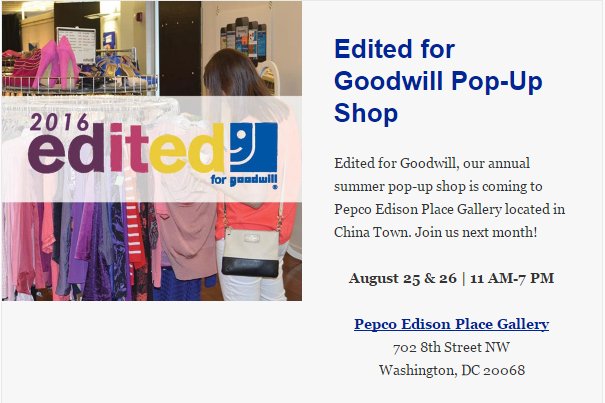 SustainDC's tweet photo. It takes 5,000+ gal. water to make jeans & a T-shirt. Save $+CO2 w/@dcgoodwill @dcgf @PepcoGallery #textilerecovery https://t.co/cFpWQverA0