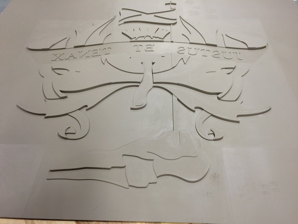 3Dpattern's tweet image. Rubber form liner stripped out for despatch today #rubber #moulds #concrete