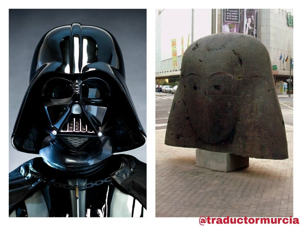 traductormurcia's tweet image. Murcia será fea pero vosotros no tenéis el casco de Darth Vader en vuestra Gran Vía y nosotros si. #MurciaEsFea