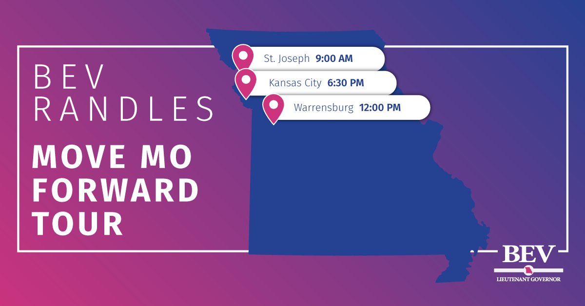 BevForLG's tweet photo. Have you signed up for tomorrow's #MoveMOForward tour stop near you? Click here to register: https://t.co/9GiHGLUQ9V https://t.co/F0gWEUOZMM