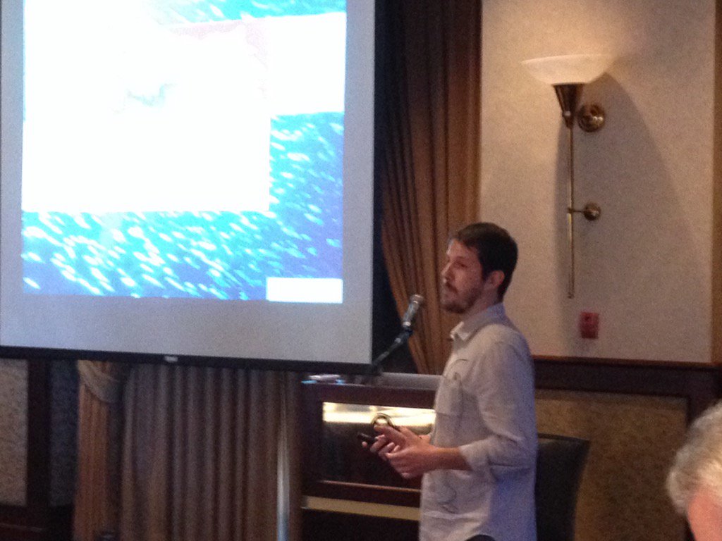 RichardDewey's tweet photo. @Ocean_Networks own Fabio De Leo gives last formal presentation at #INCISE2016 on Barkley Canyon bio-retention. https://t.co/frWMwYaIR8