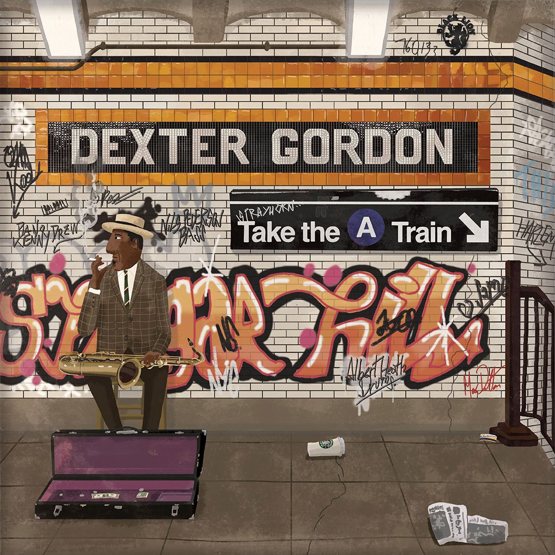 Max Dalton (@maxdalton) on Twitter photo An experimental and fictional album cover for <a href="/Dexter_Gordon/">زعيم تيك ZAEM-TEC</a> 's Take the A train. Recorded in 1967. An experimental and fictional album cover for <a href="/Dexter_Gordon/">زعيم تيك ZAEM-TEC</a> 's Take the A train. Recorded in 1967.