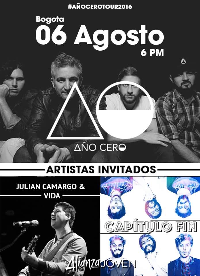 CapituloFin's tweet image. El próximo sábado 6 de agosto estaremos tocando junto a @musicacero y @JulianCVida en @AlianzaSCris  #CapituloFin