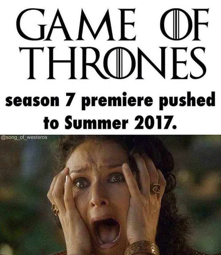 F*ck my life. 
#GameofThrones