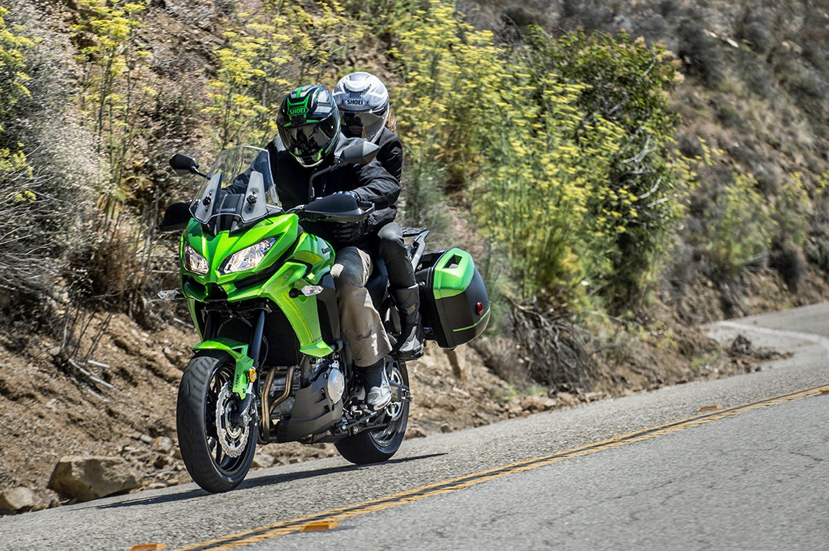 When the going gets gritty, the gritty have anti-lock brakes to maintain traction. #Versys1000LT #WisdomWednesday