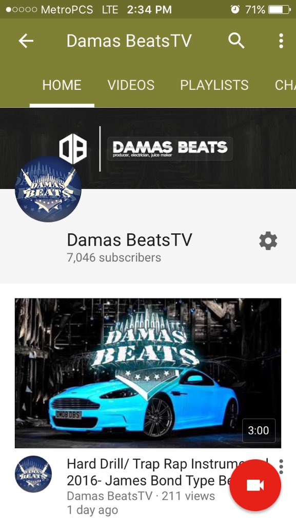 DamasBeats's tweet photo. Yo follow my Youtube for that ILL shyt!! Search: DamasBeats #7kStrong #Youtube #producer https://t.co/f6qraO5Kik