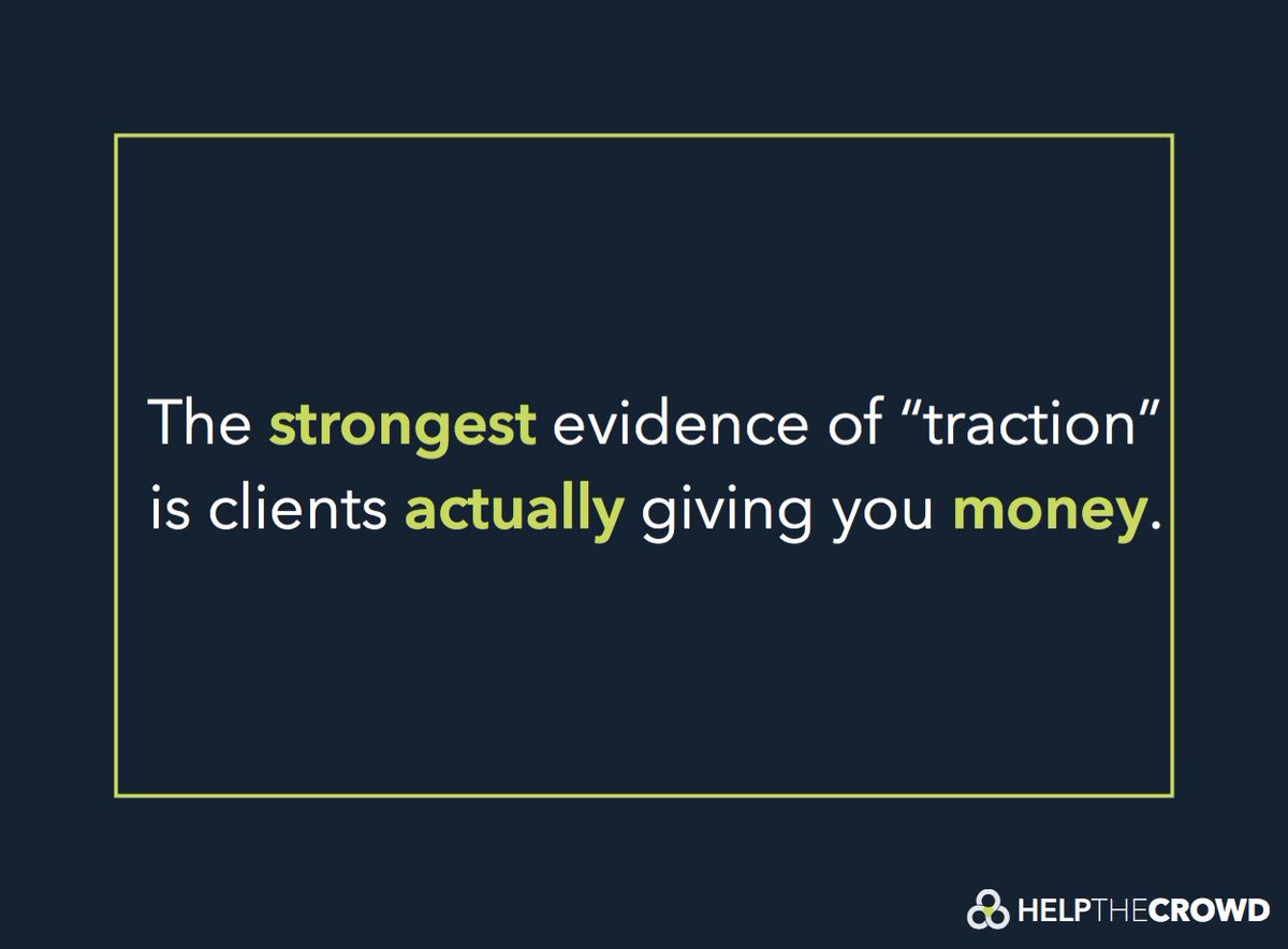 Don't BS, paying customers is all that matters. #funding #seed