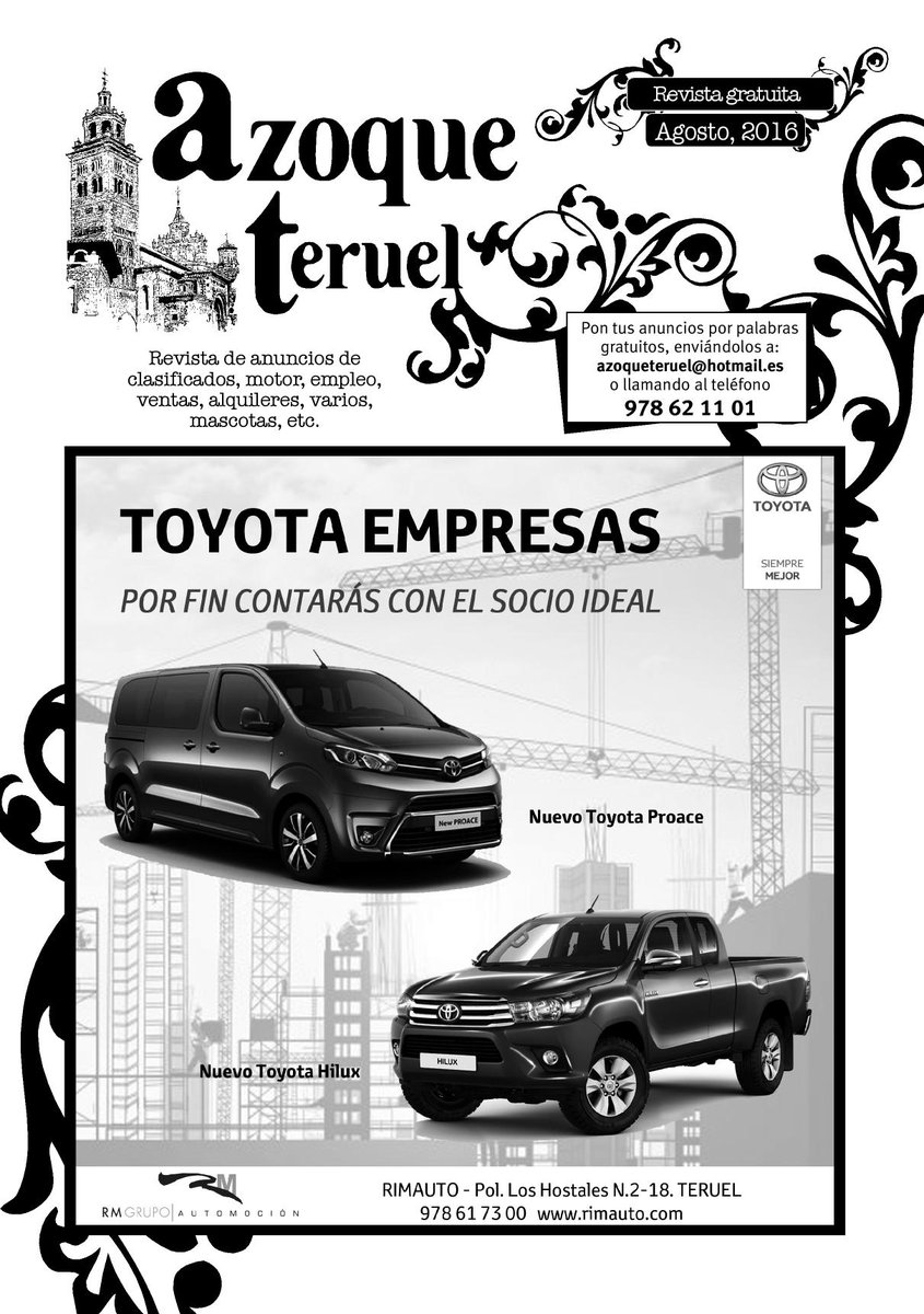 Novedades en <a href="/Azoque_Teruel/">Azoque Teruel</a> del mes de agosto. <a href="/rimauto/">rimauto auto peças</a> #coches #pisos #alquileres #restaurantes #ofertas #empleo