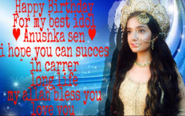 Teambaalveer's tweet photo. Happy birthday for my princess @anushkasen_04 
Wish you all the best and long life 
#kembalikanbaalveerkami https://t.co/nSRV9SmGWy