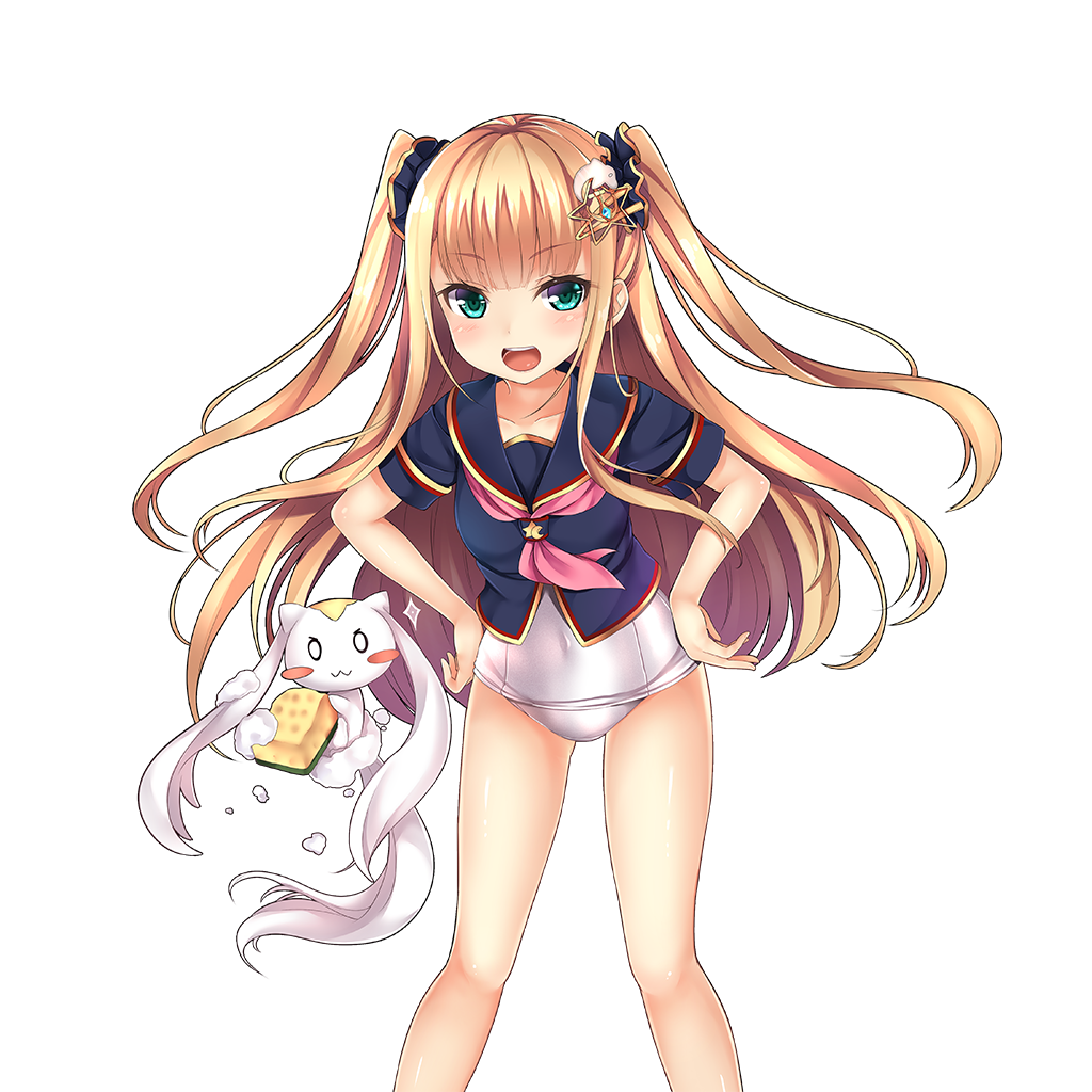 ウチの姫さまがいちばんカワイイ A Twitter 6日0時からsrツンナさん新登場 王子よ ふふっ 見とれたか スクール水着もなかなか似合うじゃろ Cvは諸星すみれさんです ੭ W ੭ ウチ姫