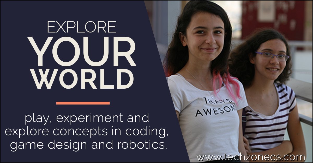 techzonecs's tweet image. Learn #coding #gamedesign #robotics from #Dubai internet city classroom, explore the world.