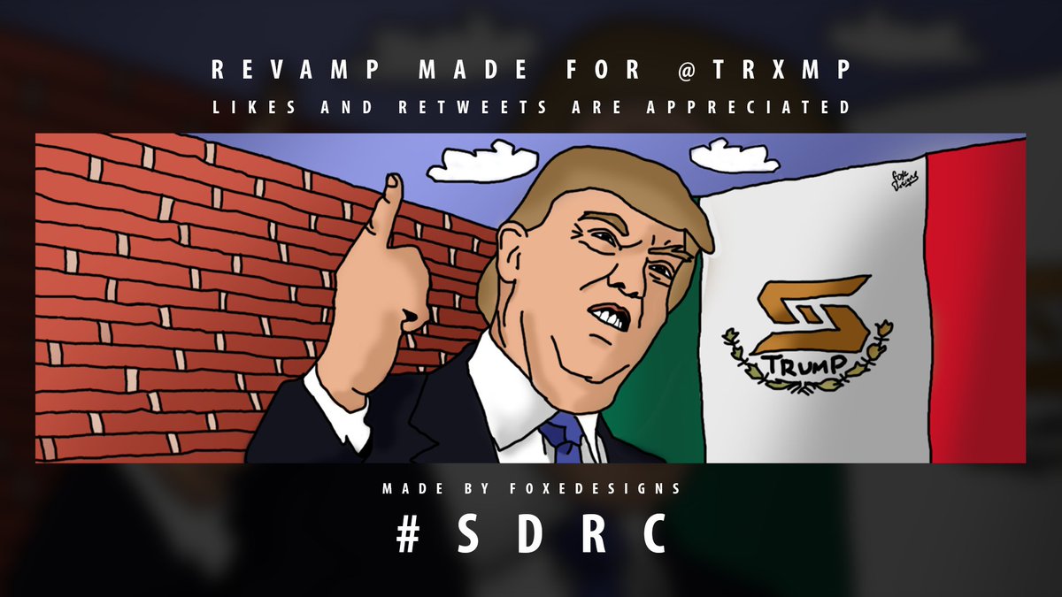 DrewKMedia's tweet photo. Revamp made for @Trxmp
#SDRC
L/RT's are appreciated!
Give me ops on my first illustration!
#SilverFoxe https://t.co/XC5347DjNJ