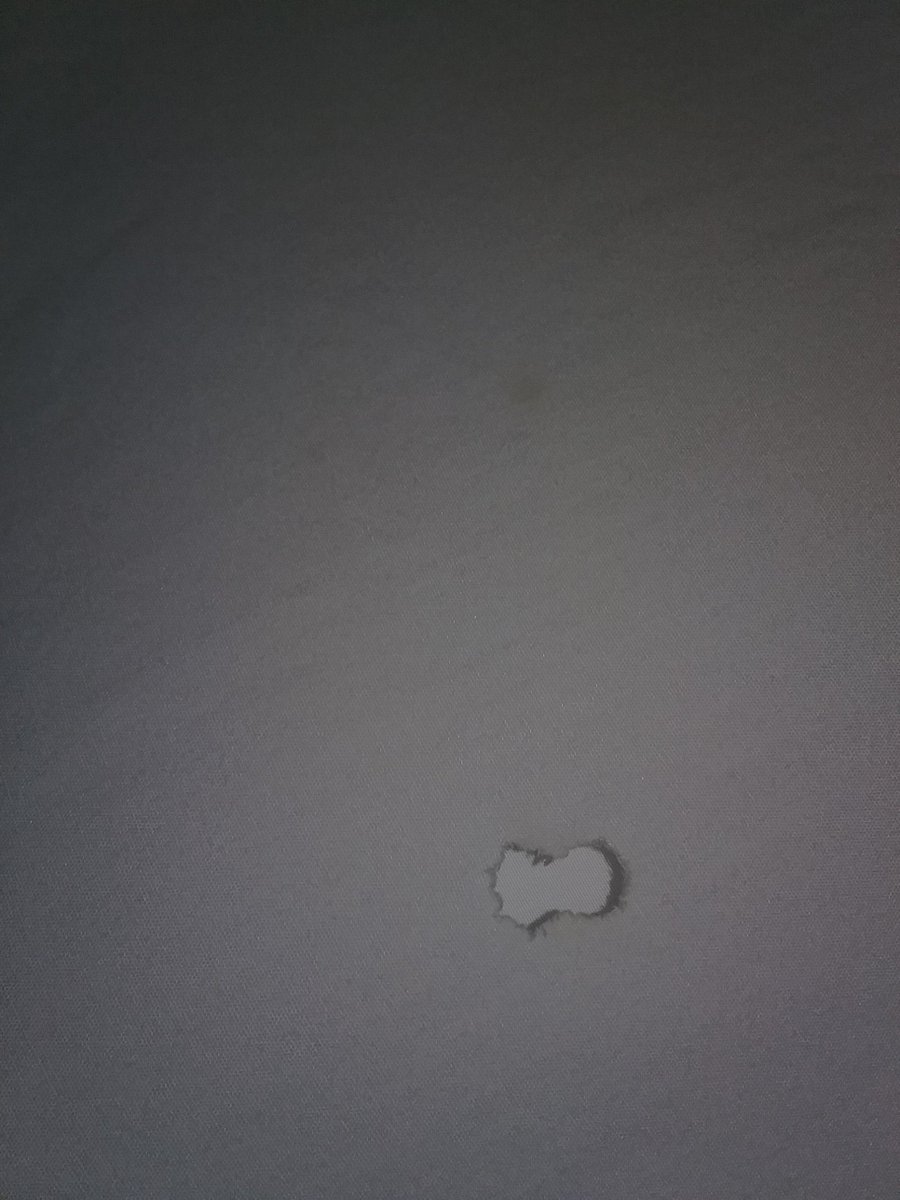 BenRodes's tweet photo. @Super8Hotels my sheets have yellow hardened goo &amp; cigarette burn holes, &amp; cockroaches are crawling around https://t.co/35LvaAWAwc