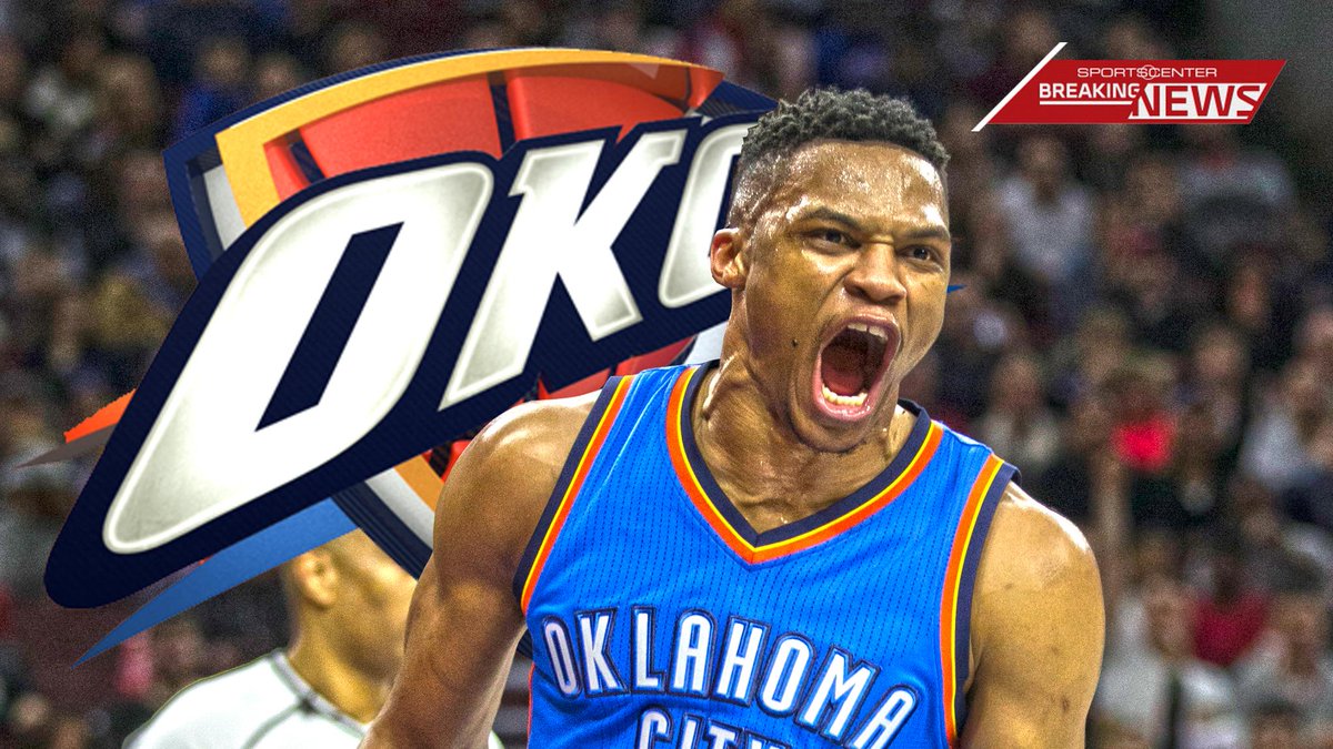 SportsCenter's tweet photo. BREAKING: Westbrook &amp; OKC reach agreement in principle on new 3-year deal. (via @Chris_Broussard, @ramonashelburne) https://t.co/2BPZgmmV7F