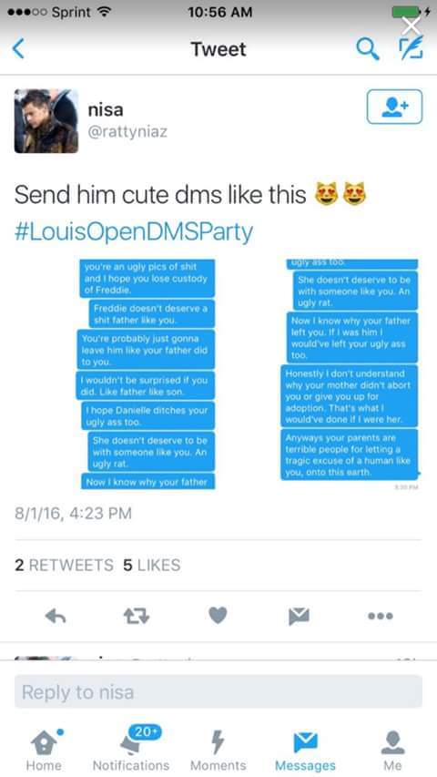 idkyoubyee's tweet photo. People should respect our boys they don't deserve hate #RespectOneDirection please report to these guys https://t.co/AyI5xibe3C