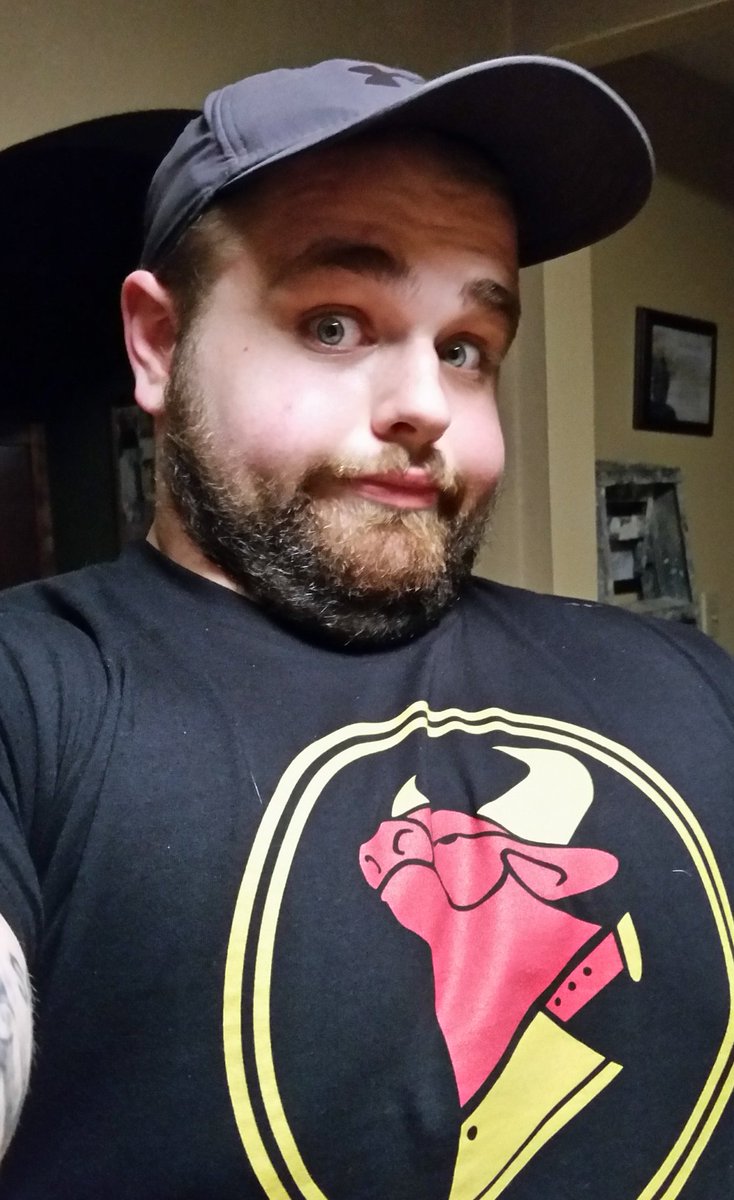 TheTKH's tweet photo. doin a skit involving this fantastic shirt from #cowchop on my channel Buy the shirt, and you'll be the coolest. Idk https://t.co/XTbmrD1JZw