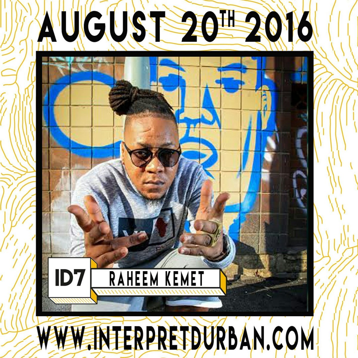 Next artist out the bag for #ID7 is a true 031 gent &amp; monster muso. <a href="/RaheemKemet/">#RKALLDAY 🇿🇦</a> lives his trade. A hiphop legend.