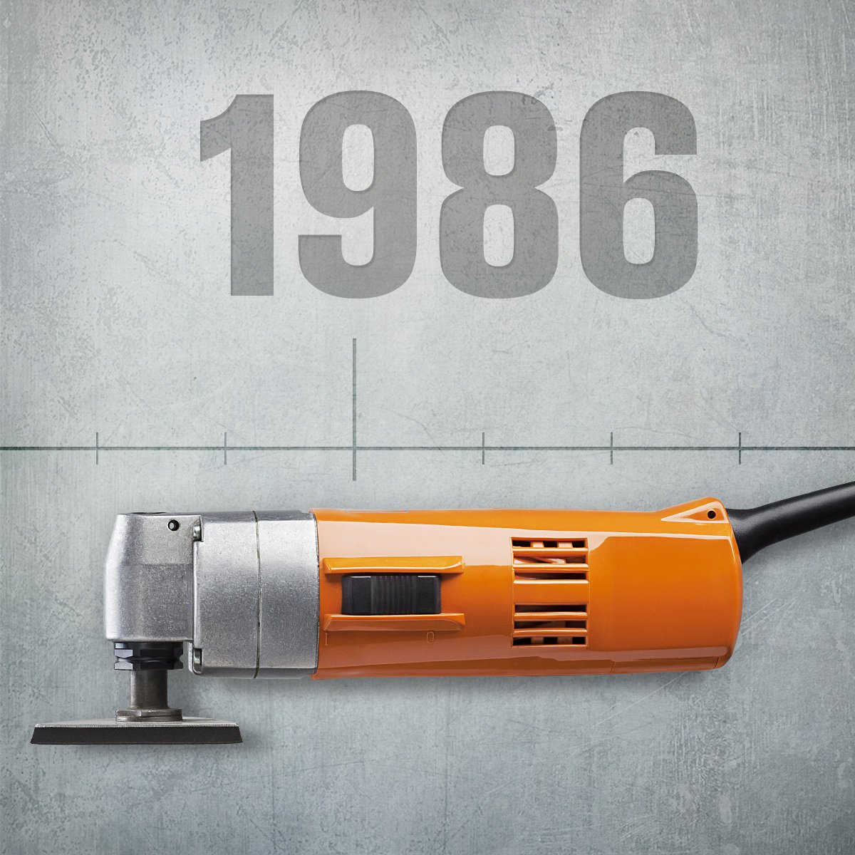 1986: Verbesserung des Systems und Weiterentwicklung für den Karosseriebau. #FEIN_History fal.cn/FEINGeschichte2