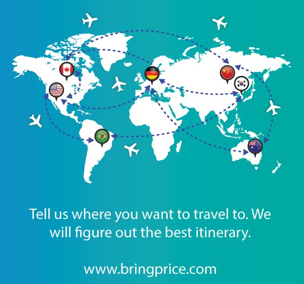 Where to travel first to find the cheapest flights? Find out at bringprice.com #travel #trip #vacations
