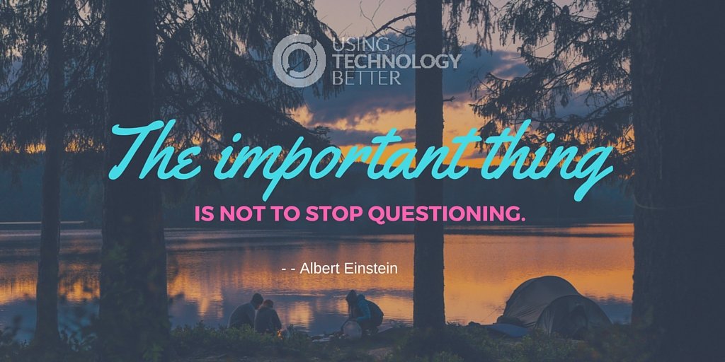 MikeReading's tweet photo. The important thing is not to stop questioning. #edtech #quote #usetechbetter

Double tap if you agree! https://t.co/KtWKmFKcUX
