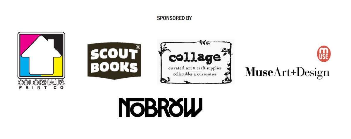 ArtistAlleyFest's tweet photo. Thanks to our sponsors: @ColorHaus @scoutbooks @collagepdx @MuseArtDesign &amp; @nobrow for making #PDXAACF2016 possible https://t.co/1pCw5hcebs