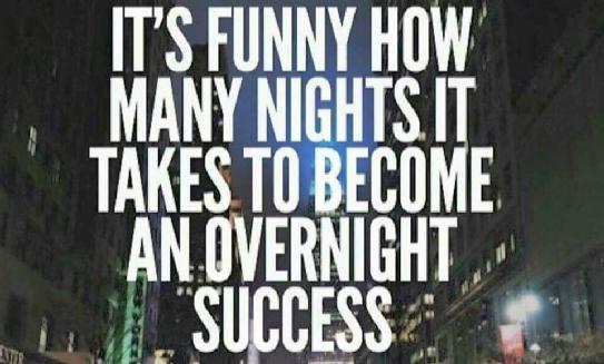 winovernight's tweet photo. The term "Overnight Success" really means working night after night until you're a success https://t.co/afaA1BFgFv