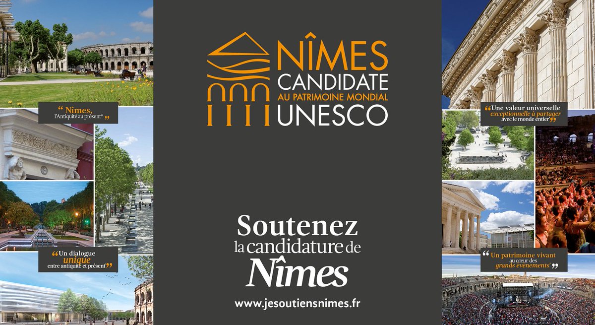 nimes's tweet photo. Amis visiteurs ! Amis #Nîmois #UnMaxdeRT pour soutenir la candidature de @nimes à l'@UNESCO #JeSoutiensNîmes Merci ! https://t.co/hzYhqTcEUr