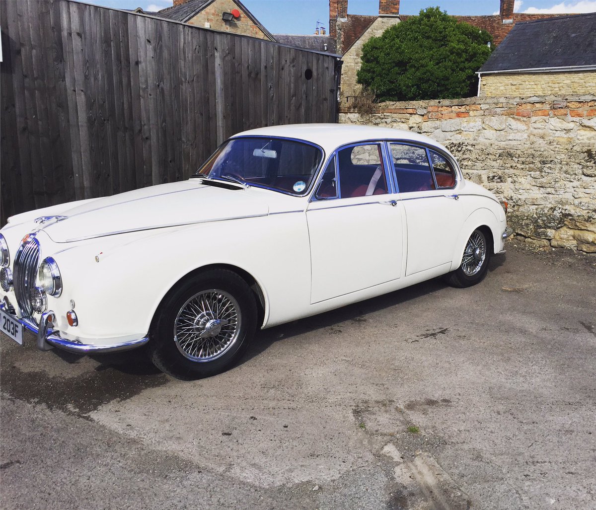 This morning we have the pleasure of carrying out an #MOT on this stunning MK2 #Jaguar