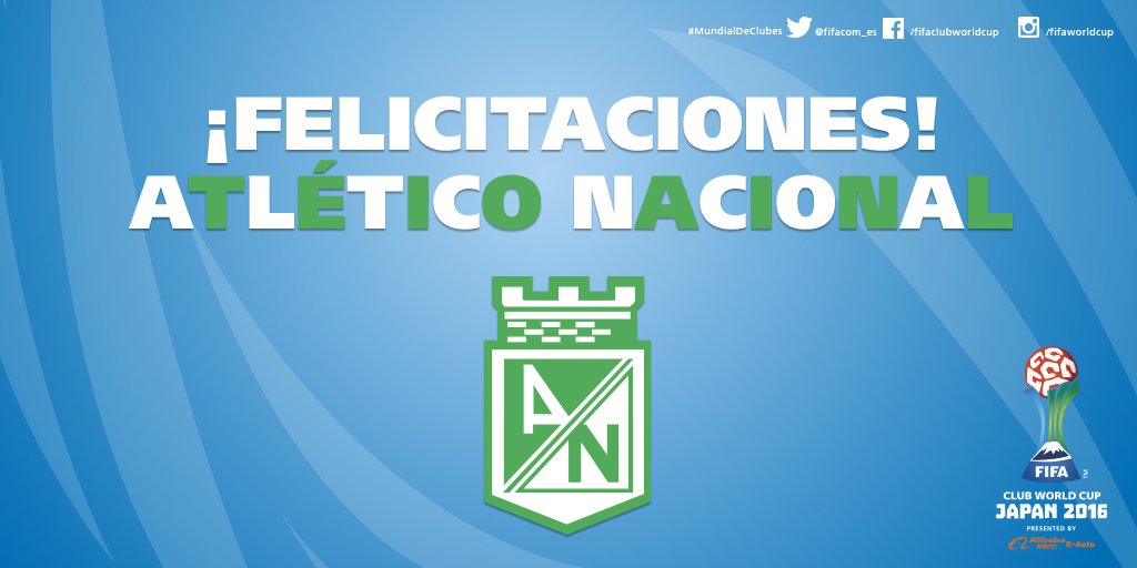 fifacom_es's tweet photo. 🇨🇴 ✈️🇯🇵
Enhorabuena a @nacionaloficial por su clasificación para el #MundialDeClubes. ¡Nos vemos en Japón! https://t.co/kytbmPk5J4