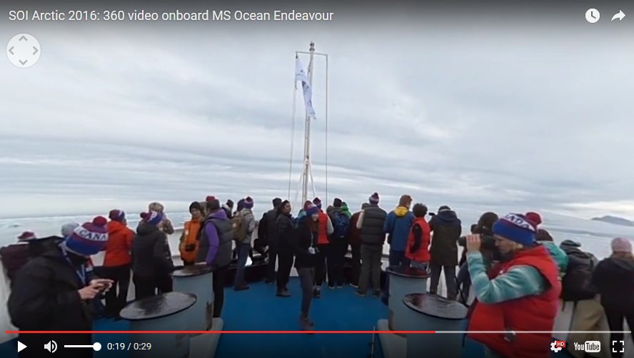 StudentsOnIce's tweet photo. New #SOIArctic2016 360 video online-Shot on the MS Ocean Endeavour, SOI's #FloatingClassroom https://t.co/NmWoOt2Zkb https://t.co/MHny8vQgcd