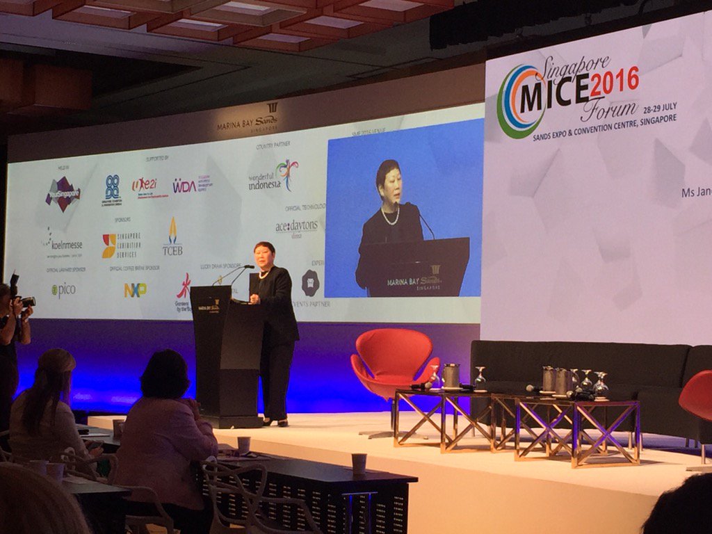 GVDMeetings's tweet photo. Great to see #PCMA Global Exec of the Year Janet Tan-Collis review success of Singapore and SACEOS at #smf2016 https://t.co/QS7UHWeLn7