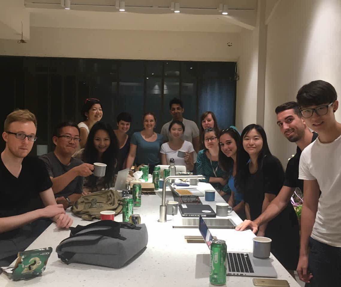 <a href="/GrnInitiatives/">Green Initiatives</a> team sharing a #treatwithoutmeat meal! We have shared 119 meals, saving 95,200L of water so far!