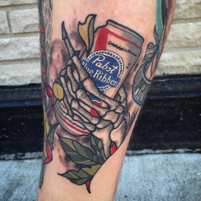 Pabst Blue Ribbon on Twitter: "Chill to the bone #Pabst #tattoo #PBRart : https://t.co/34GEJbMB14 https://t.co/VXp5tod6YB" / X