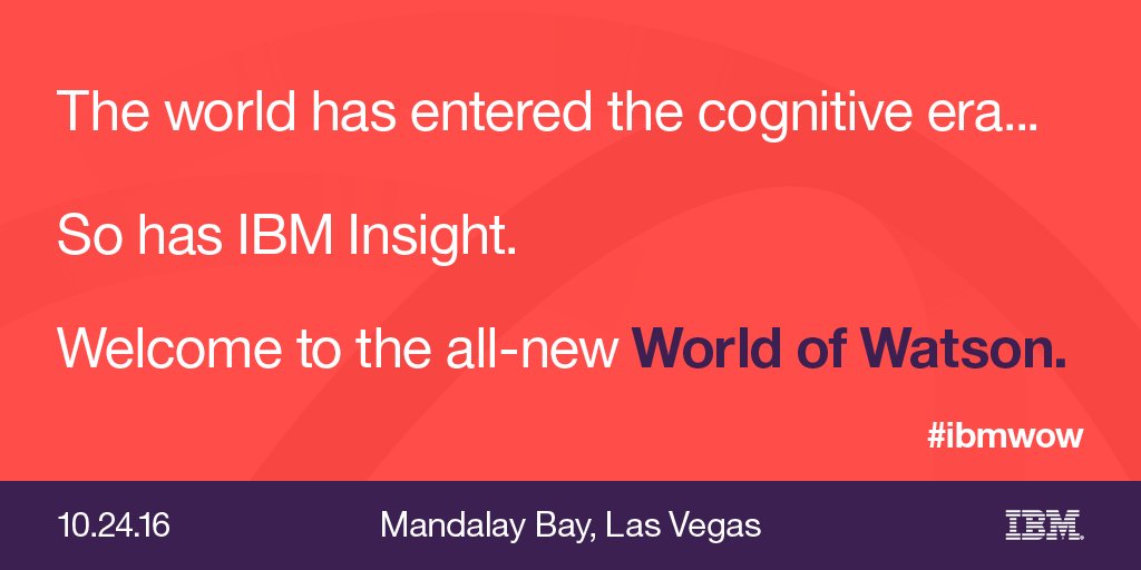 HCLDigital's tweet photo. Unleash your company's #cognitive potential and register now! https://t.co/dqsEBYASIx #WorkWithWatson #ibmwow https://t.co/UNWe2YR7MP