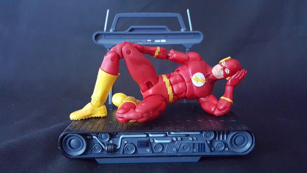 GENOthaDRAGON's tweet photo. This #DCComicsIcons #TheFlash figure is legit. Here's the "I'm too sexy for my treadmill" shot. #toys https://t.co/2q6t0HAZpY