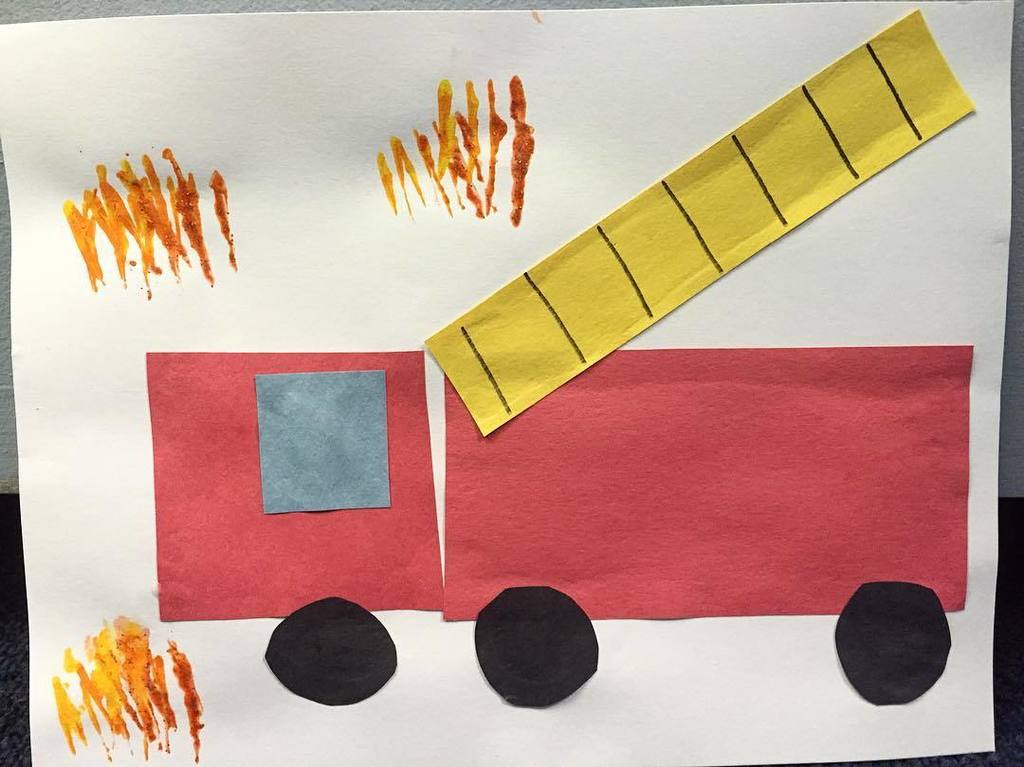 spotsot's tweet photo. We made this #firetruck using simple shapes and a fork with paint for the fire! #occupatio… https://t.co/wIHLf2ILsB https://t.co/dlq6fdHByb