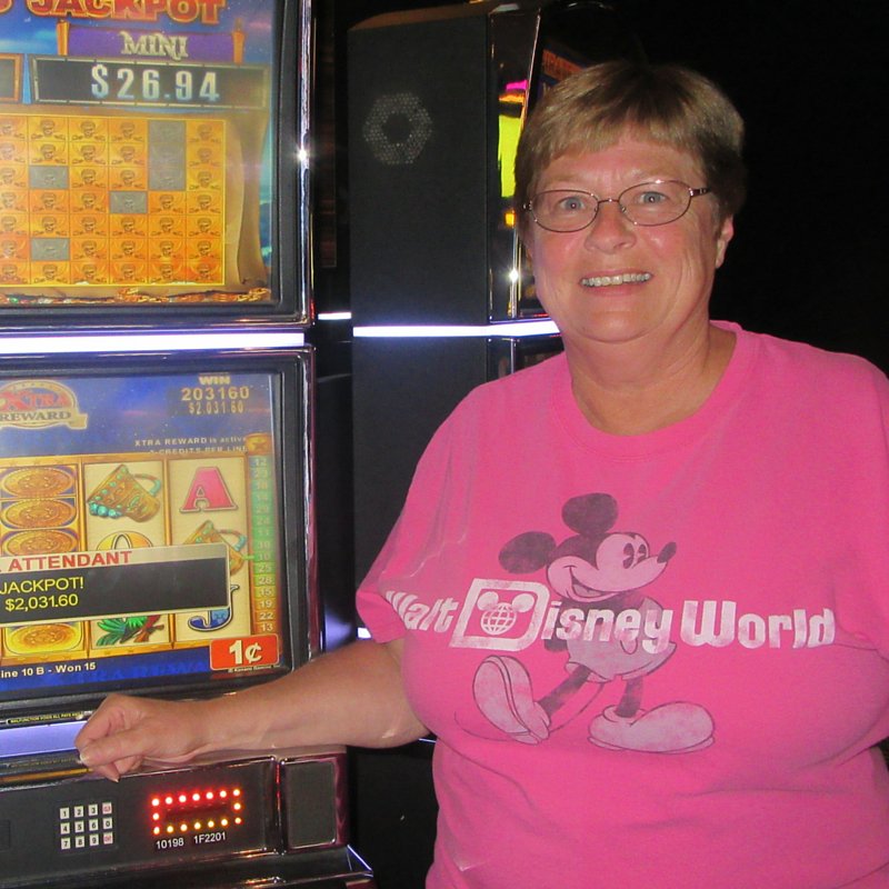 IsleCasinoBT's tweet photo. Looks like Judith found the second happiest place on Earth! #Congrats on the $2031.60 #win! #PlayMoreBeHappy https://t.co/WqYzbpdCRg