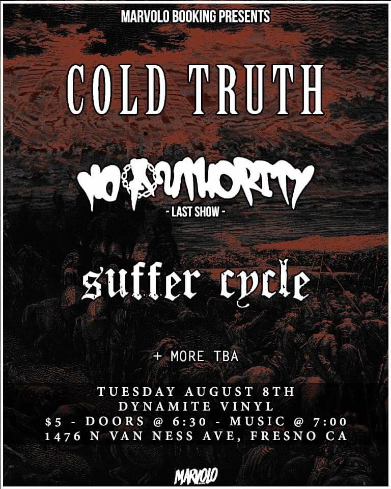 Here's the flyer for our show 8/16 with @ColdTruthNW!! Thanks @josenevarez_ for the flyer! facebook.com/events/5317725…