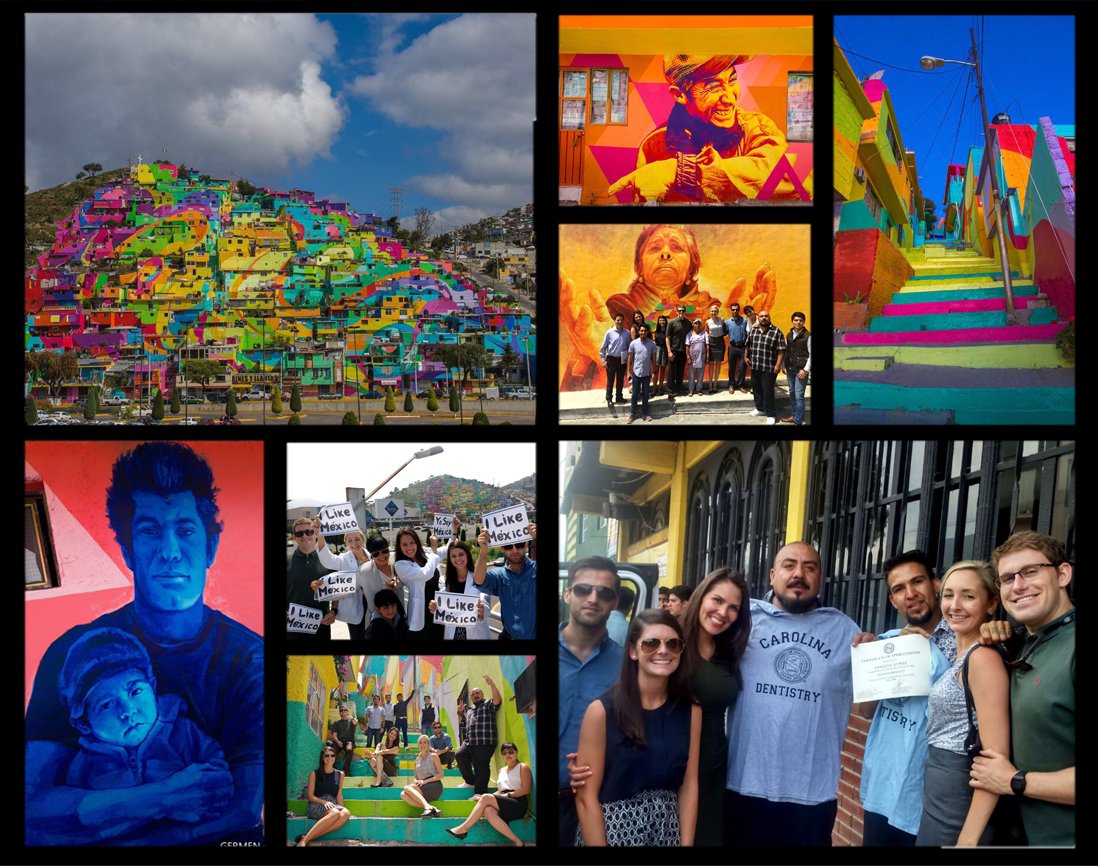 México y Estados Unidos países amigos - Universitarios de <a href="/NCCU/">North Carolina Central University</a> en Palmitas dan reconocimiento a <a href="/GermenMuralismo/">Germen</a>