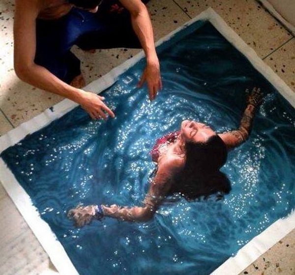 youcanbhealthy's tweet image. #interesting 3D painting -  Gustavo Silva Nunez -  Oil on convas [via reddit.com]
