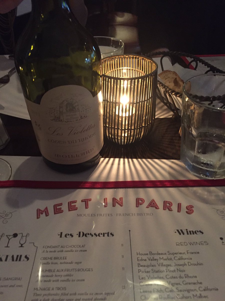 wanderpants's tweet photo. #WineWednesday is dedicated to #meetinparis and their bottle of Cotes Du Rhone. (May have had more than 1.) https://t.co/4RMHYGjUVc