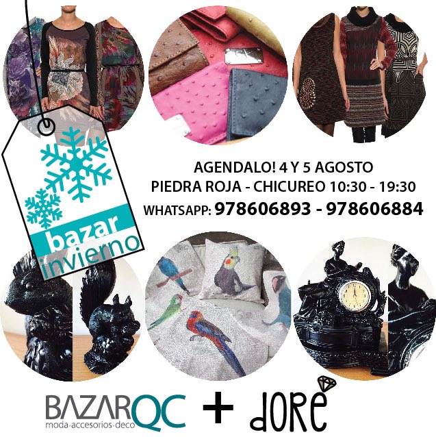 Agendalo 4 y 5 de agosto #bazarinvierno #chicureo <a href="/GABYZAMBRANO16/">GABRIELA ZAMBRANO</a> @maca_tondreau