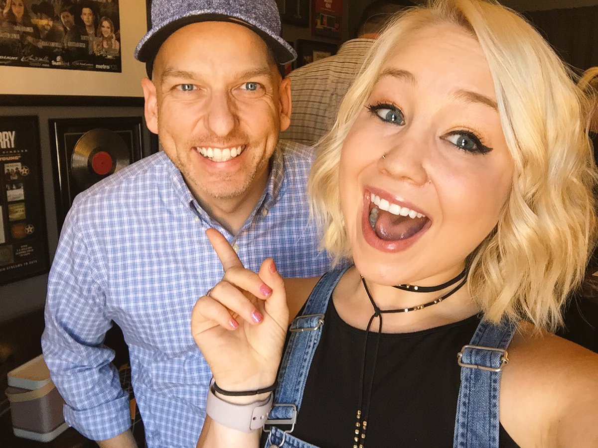 RaeLynn's tweet photo. Love my peeps at @KMLE1079! Thank you @timrichards915 and @bdubradio for believing in the unicorn artist I am! 🦄💟🔼 https://t.co/Hsw0wfF4w3