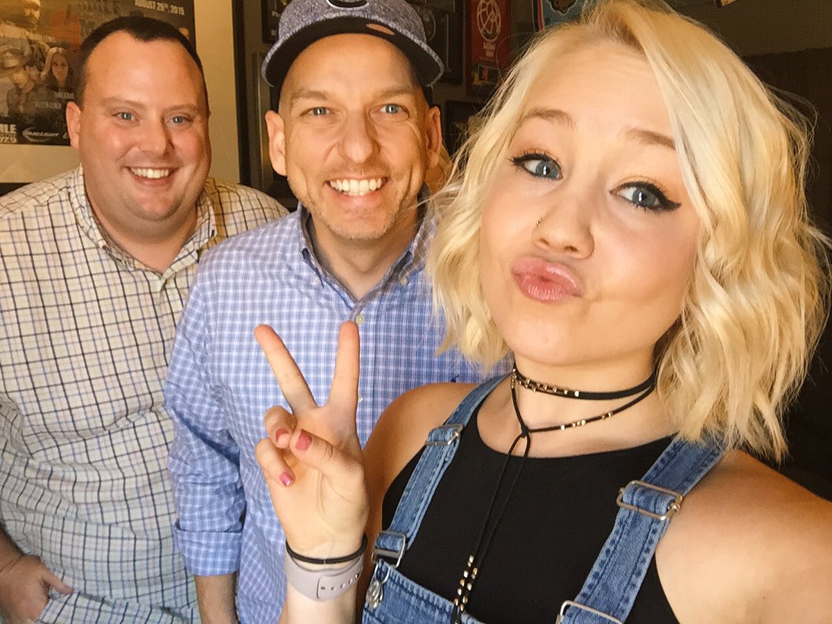 RaeLynn's tweet photo. Love my peeps at @KMLE1079! Thank you @timrichards915 and @bdubradio for believing in the unicorn artist I am! 🦄💟🔼 https://t.co/Hsw0wfF4w3